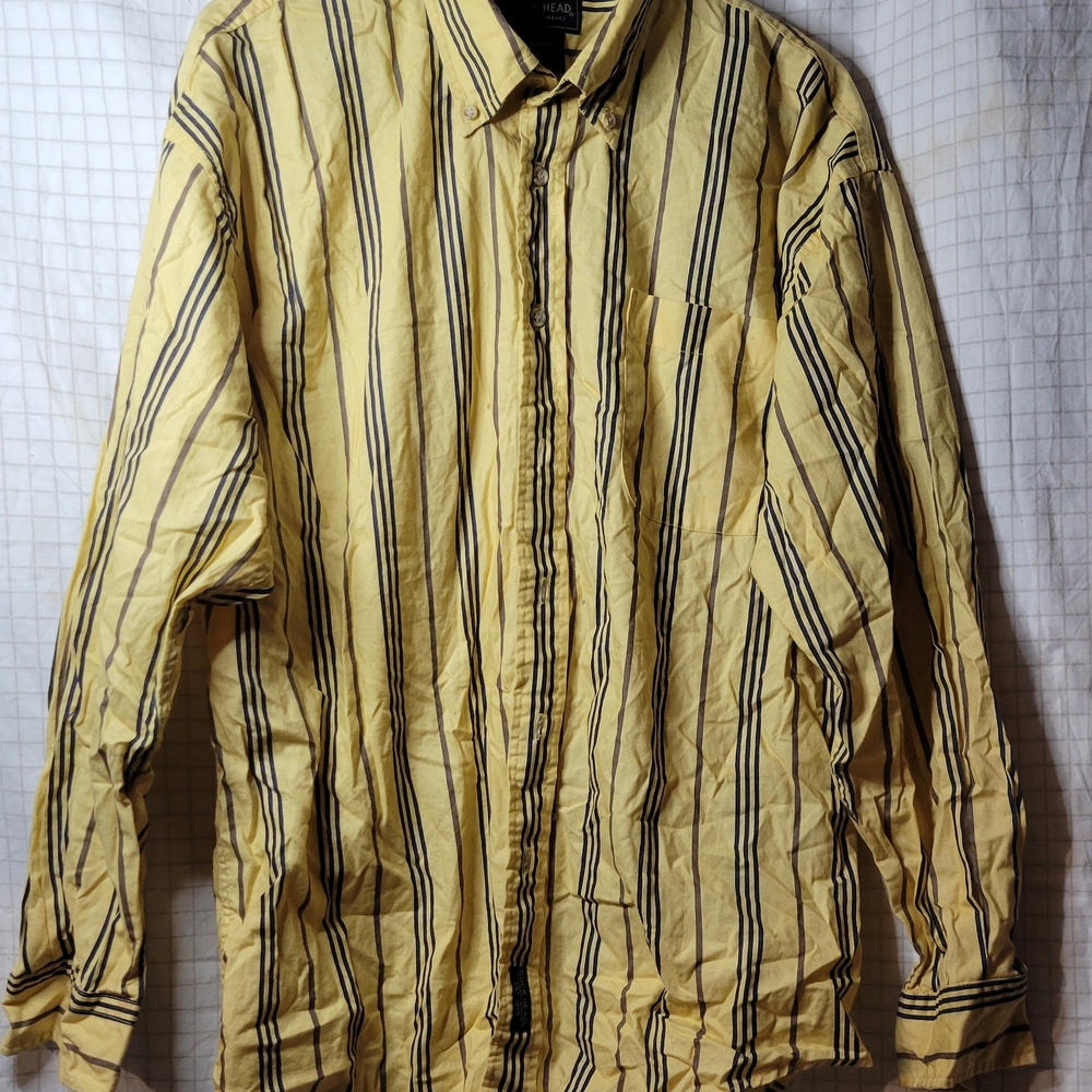 Men's Striped Yellow Jacket